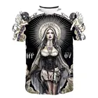 Футболка мужская в стиле древнего египетского эстетика, Повседневная рубашка в уличном стиле, топ с круглым вырезом и коротким рукавом в стиле панк-рокготика, лето