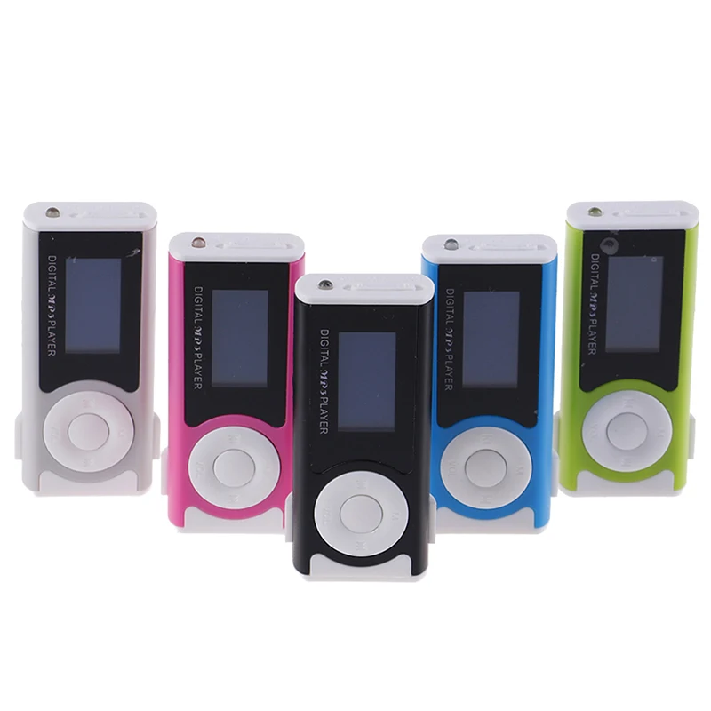 Портативный mp3 плеер спортивный мини Walkman с USB зажимом и ЖК экраном медиаплеер