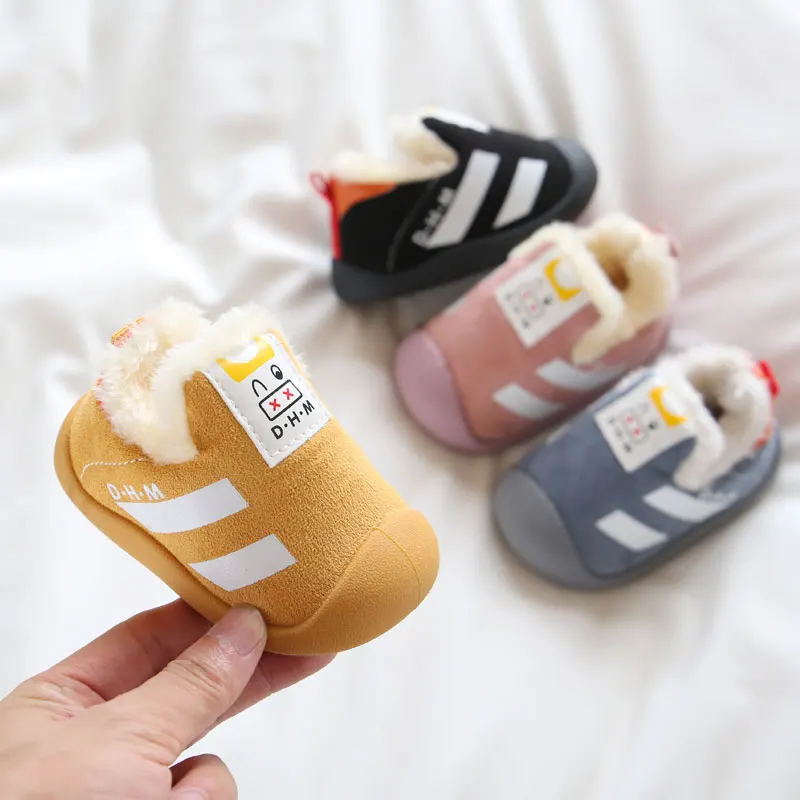 

Winter Infant Toddler Boots Baby Girls Boys Snow Boots Kids Warm Plush Soft Bottom Cotton Toddler Shoes Non-Slip Children Boots