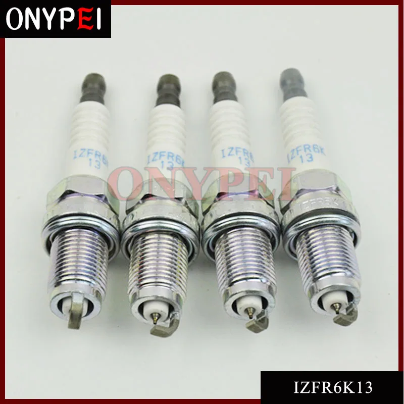 4 шт./лот IZFR6K13 6774 Лазерная иридиевая Свеча зажигания для Honda 07 03 Accord 11 6774|Свечи и