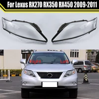 auto light caps for lexus rx270 rx350 rx450 2009 2010 2011 car headlight cover lampcover shell lampshade lamp glass lens case