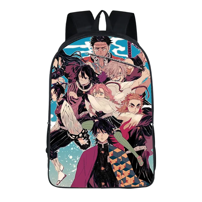 

Anime Demon Slayer Kimetsu no Yaiba Hashibira Inosuke Tsuyuri Kanawo Kamado Nezuko Agatsuma knapsack Travelling bag student Gift
