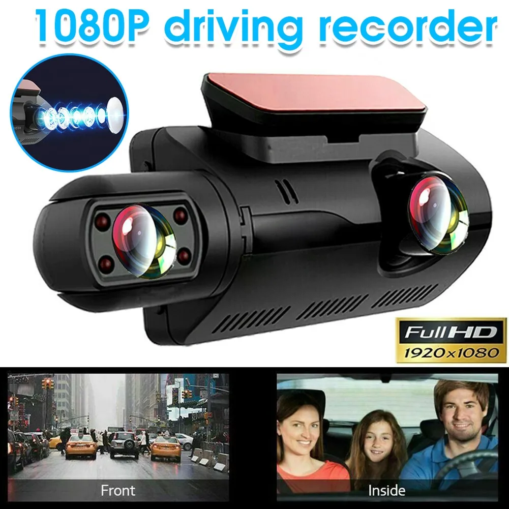 

Auto DVR Driving Recorder G-Sensor Dash Cam Front Rear Camera Dual Lens Car Security Accessories Video Recorder Data Cable