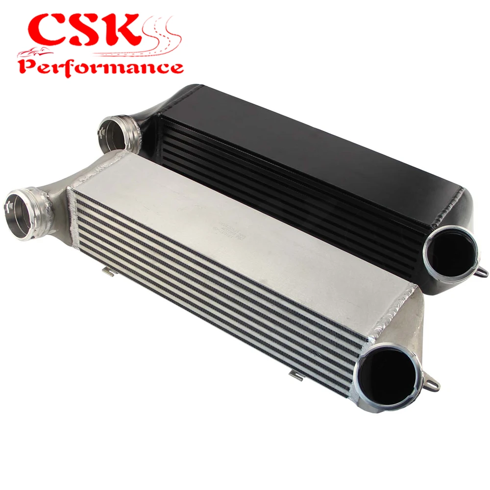 FMIC Racing Intercooler Kit подходит для 2007 2013 BMW E90 335i 335xi 135i N54 N55 серебристый/черный| |