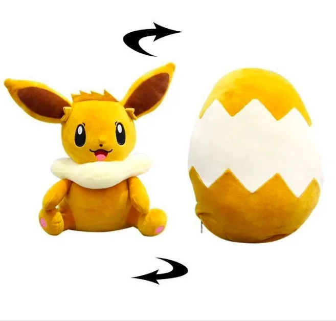 Eevee 25 см аниме карманное животное Ditto Подушка передачи Пикачу чармандер Сквиртл Бульбазавр Мягкие плюшевые куклы игрушка подарок SA1666 - Цвет: Eevee