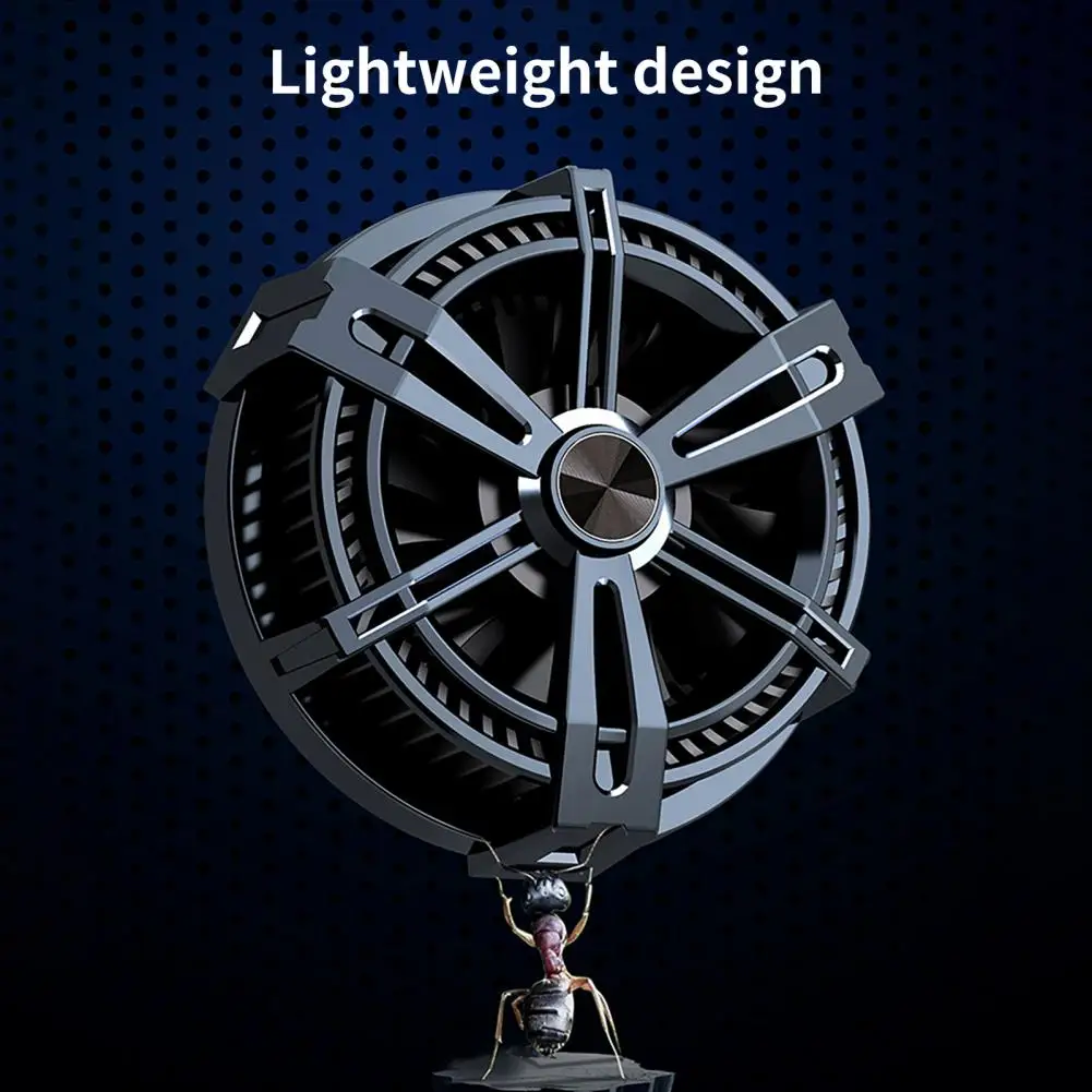 Компактный охладитель для телефона с RGB-подсветкой простой в использовании