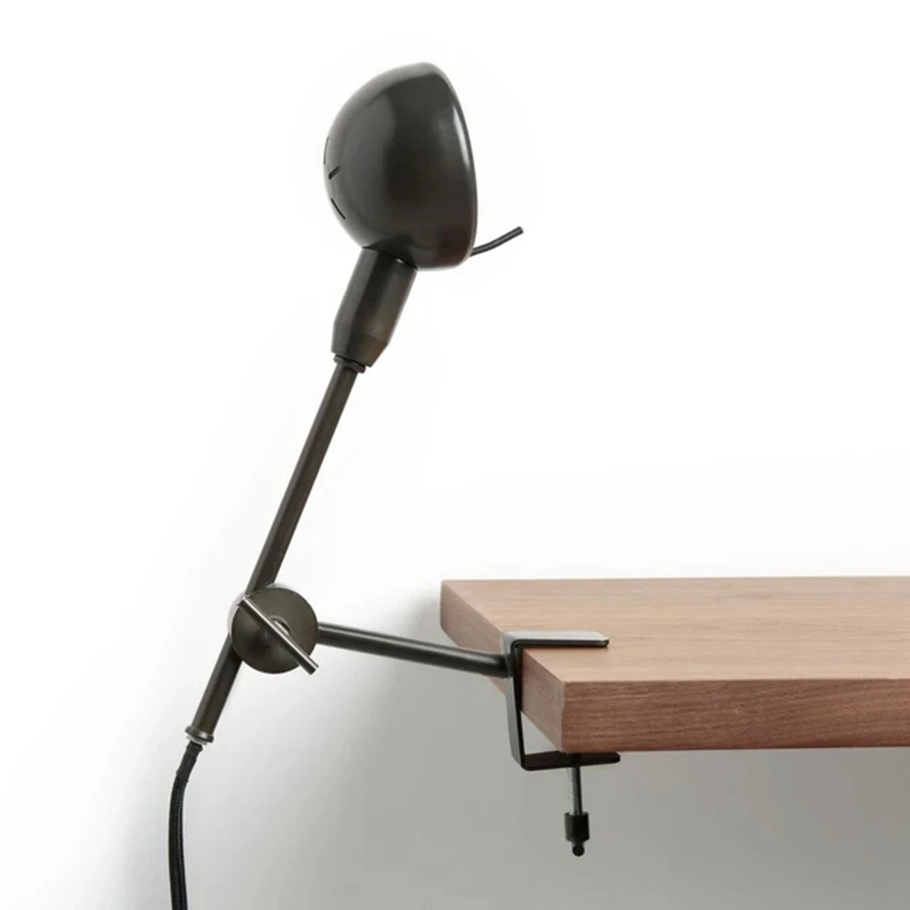 

Matte Table Desk Clamp Lamp Retro Industrial Task Light Arm Length Adjustable Variable Mounting
