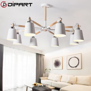 Northern Modern Europe wood LED ceiling lights living room bedroom childrens room ceiling lamp modern lustres de sala plafon