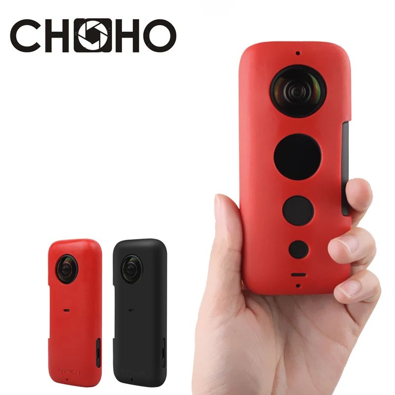 

Insta360 Accessories ONE X Silicone Protective Frame Case Housing Soft Rubber Shell Protector + Lens cap Coverfor Insta360 ONE X