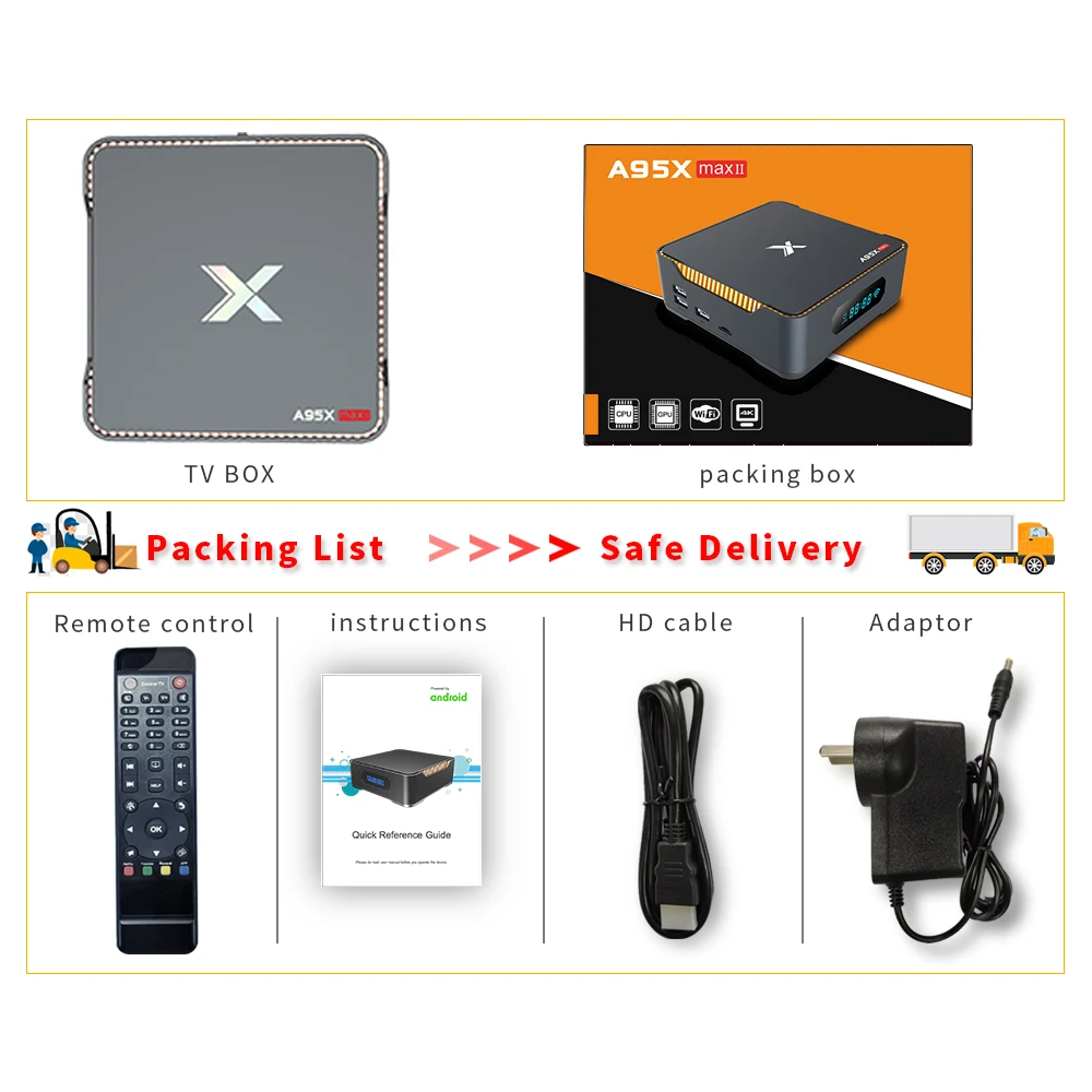 

A95X MAX II Android 9.0 Amlogic S905X3 Quad Core TV Box 4GB 64GB 2.4G 5G WIFI 1000M LAN BT4.2 Video Recording 4K Set Top BOX