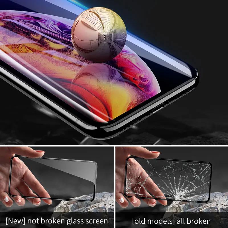 Защитное закаленное стекло 9D для iPhone 7 8 Plus защитная пленка экрана XR X XS Max|Защитные