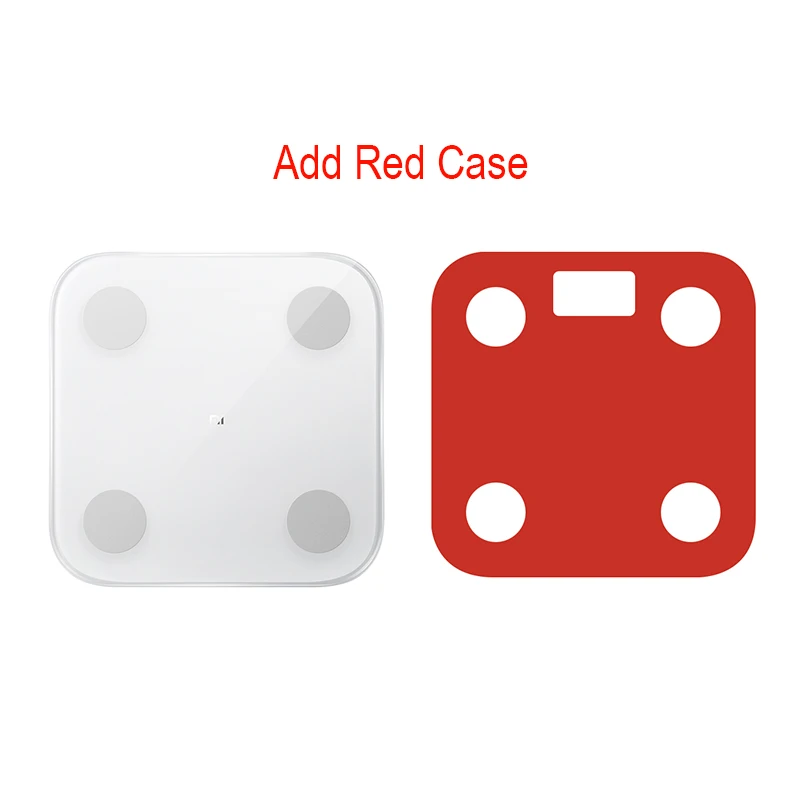 Add Red Case Xiaomi Mi Smart Body Fat Scale 2 Bluetooth 5,0 тест на баланс тела Дата ИМТ Здоровье вес взвешивание весы монитор СВЕТОДИОДНЫЙ дисплей - Цвет: Add Red Case