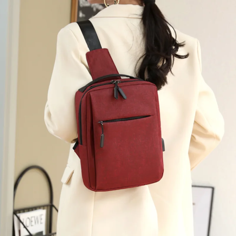 Fashion Boys Girls Shoulder Bag Children Minimalism Chest Bags Kids Handbag for Travel Large Capacity Multi-function