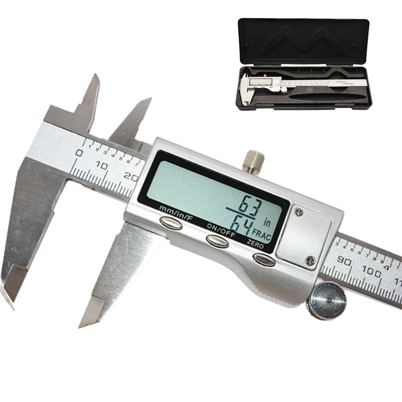 Штангенциркуль цифровой из нержавеющей стали 150 мм 6 дюймов|Штангенциркули| |