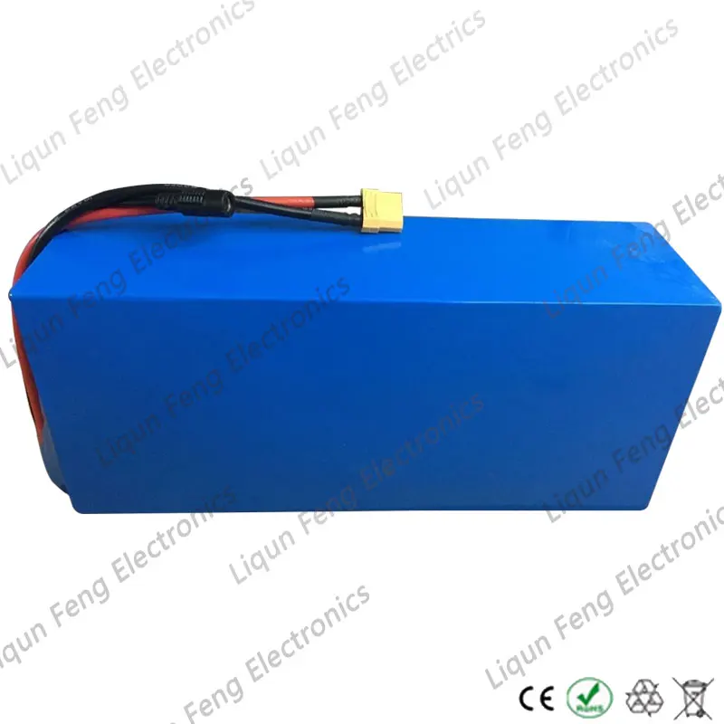 Литий ионный аккумулятор 48 в 20 Ач для электрического велосипеда 1200 Вт чехол из
