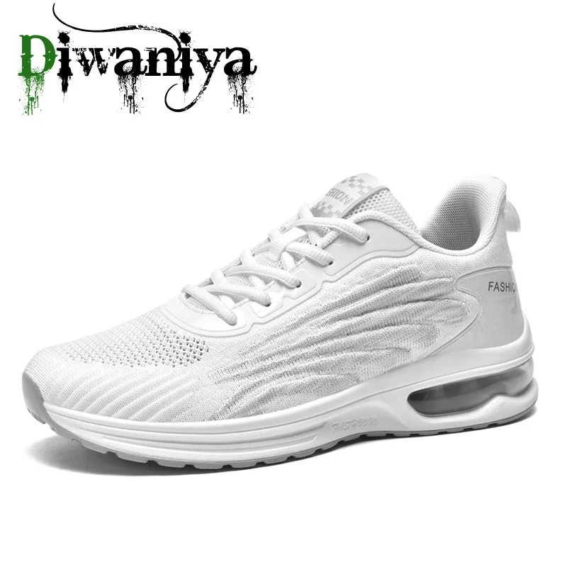 

Summer Breathable Men Running Shoes Air Cushion Big Size 39-48 Fitness Shoes Lightweight Track and Field Training Sports Shoes