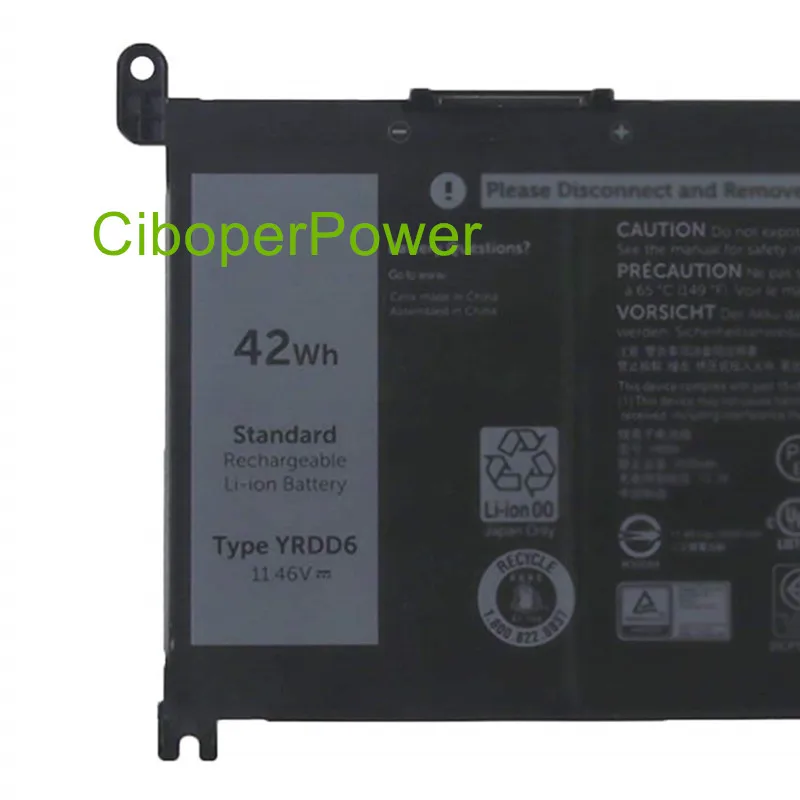 Аккумулятор YRDD6 для ноутбука 7368 7378 14-7460 15 7560 серии 51KD7 0VM732 | Компьютеры и офис