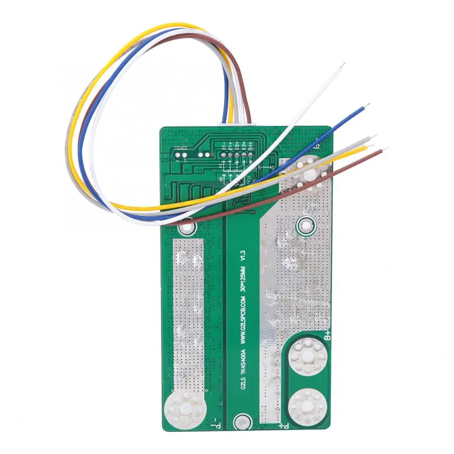 Индикатор заряда батареи плата защиты аккумулятора BMS PCB 14 8 в 80A с балансом для LiFePO