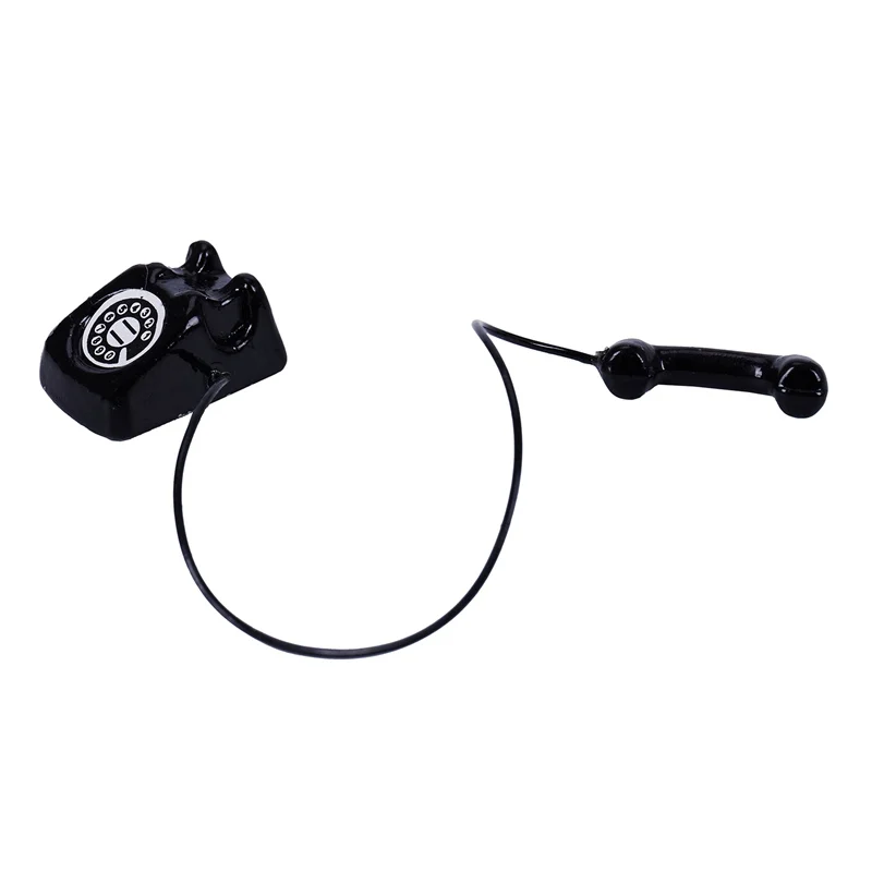 1:12 миниатюрный винтажный телефон с кукольным домиком |