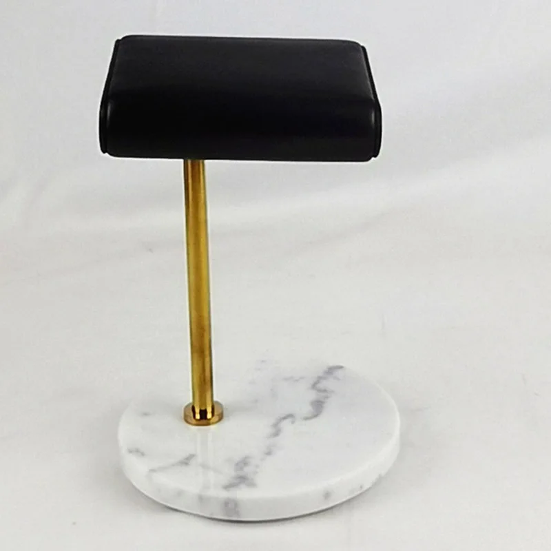 

White Marble Base Watch Stand Metal Rod Watch Display Props Bracelet Display Stand Jewelry Stand Shoot Props