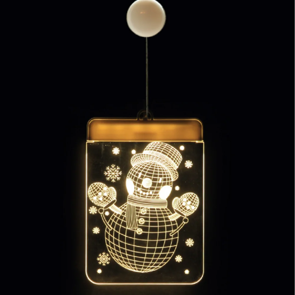 Праздничный светильник рождественские светодиодные гирлянды s акрил теплый