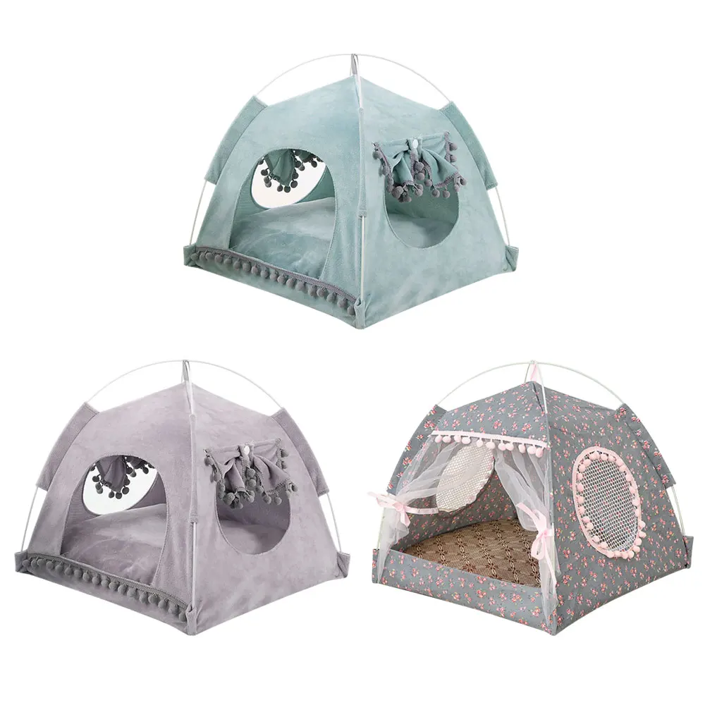 

1PCS Pet Cat And Dog Kennel Tent For Cats And Small Dogs Four Seasons Universal Removable And Washable Pet Nest Pets Supplies