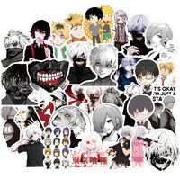 103050pcs japanese anime tokyo ghoul waterproof stationery pvc sticker skateboard suitcase guitar luggage for kid toy diy