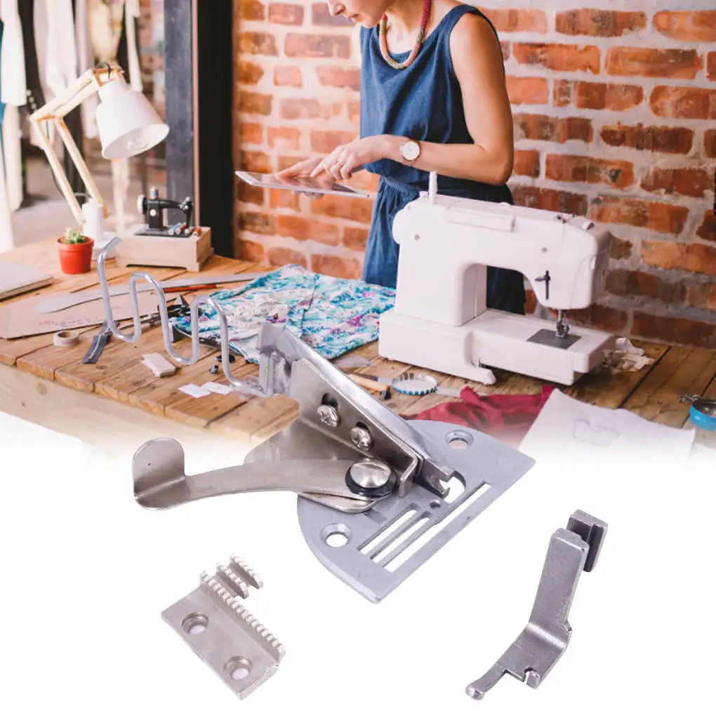 

Bias Binder Foot Sewing Machine Curve Edge Folder Bias Binder Steel Presser Sewing Accessory