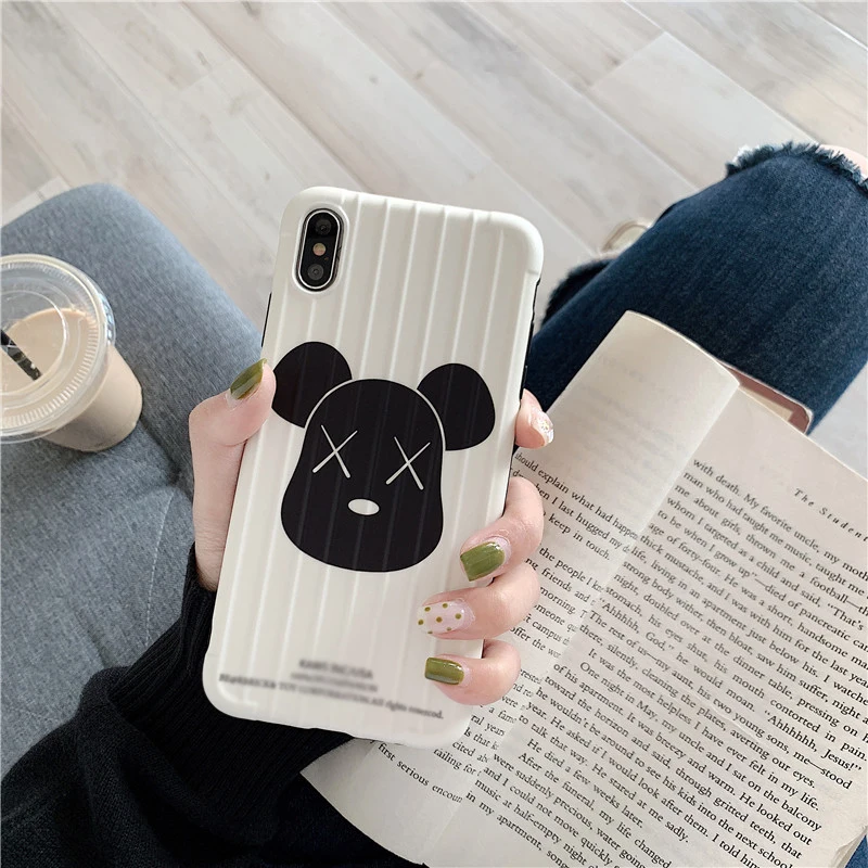 Kaw Bear стерео мягкая оболочка Защитная силиконовая крышка для iPhone 11 Pro Max Чехол 7 8 Plus