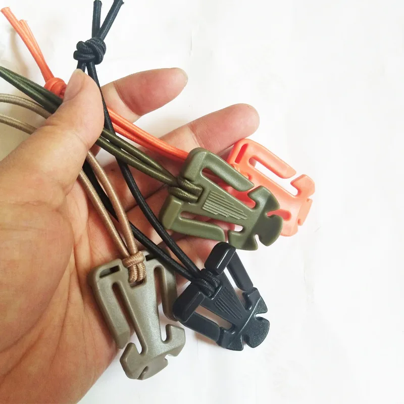 1/2/3/4 шт. на открытом воздухе карабин для рюкзака пластик + эластичный шнур