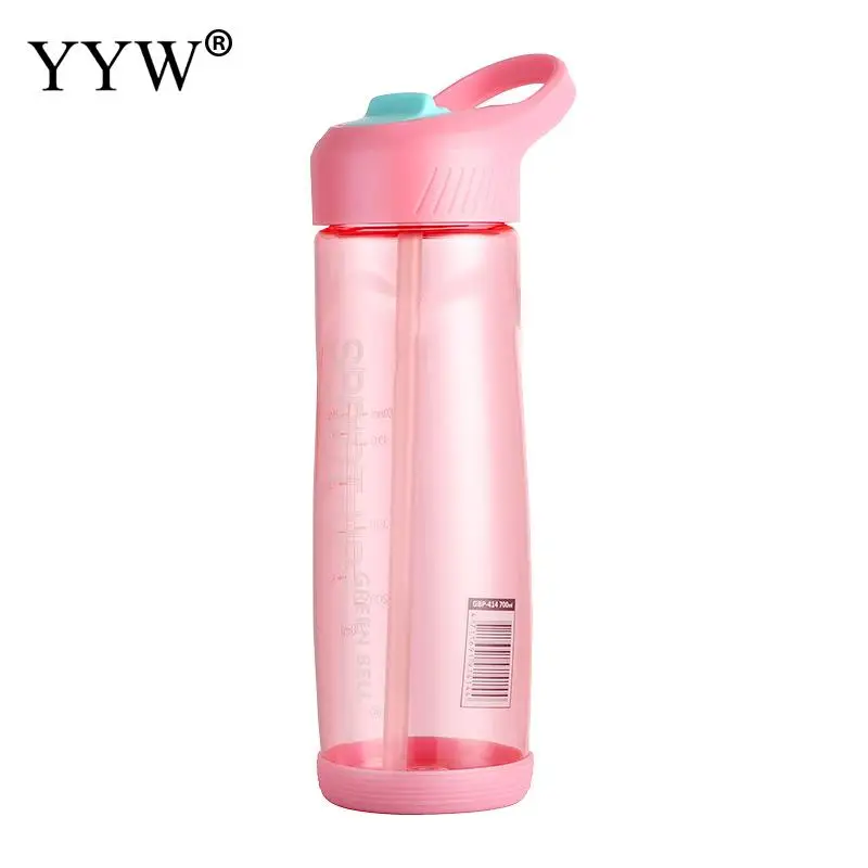 

700ml Sports Water Bottle Outdoor Portable Drink Water Bottle Leakproof Plastic Bottles Botella De Agua Drinkware Accessories