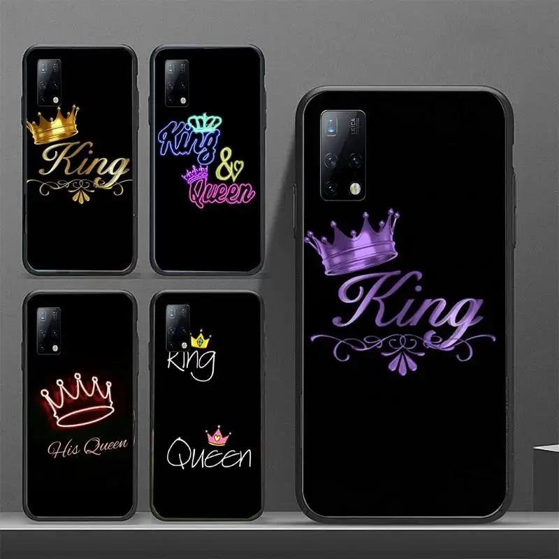

King Queen Crown Phone Case for Galaxy J2pro J4 J5 J6 J7 J5prime J72016 J82018 M10 M20 M30 funda Cover