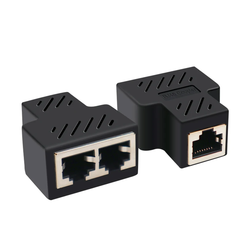 1 To 2 LAN RJ45 Connector Network Cable Splitter Extender Plug Adapter oxygen free copper conductor | Компьютеры и офис