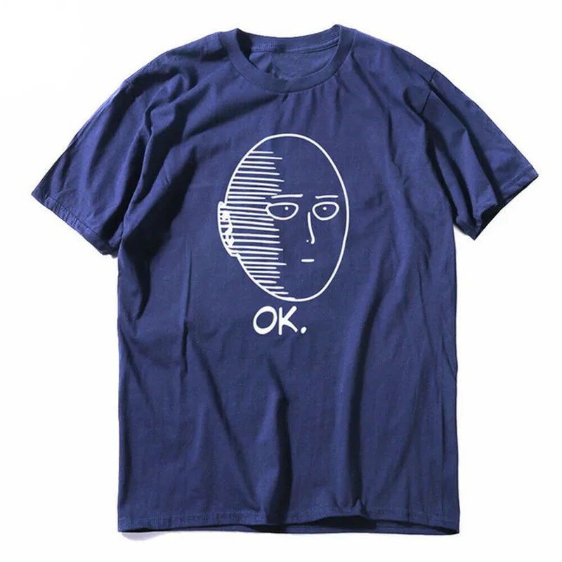 Мужская футболка унисекс с принтом One Punch Man модная удобная Повседневная