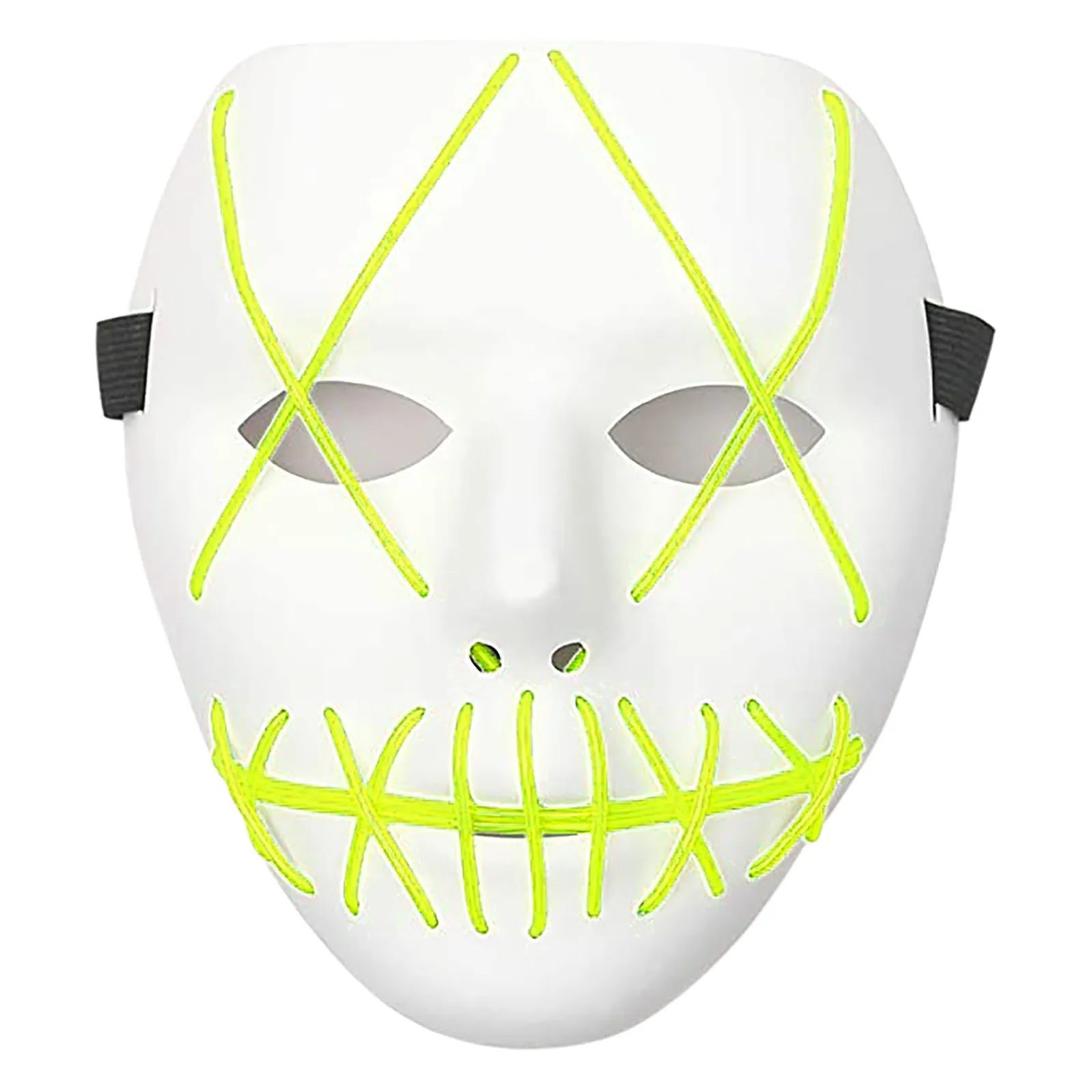

2021 Halloween Cosplay Mask LED Light Up Holiday Mask Horror Mask Halloween Masquerade Party Creative Party