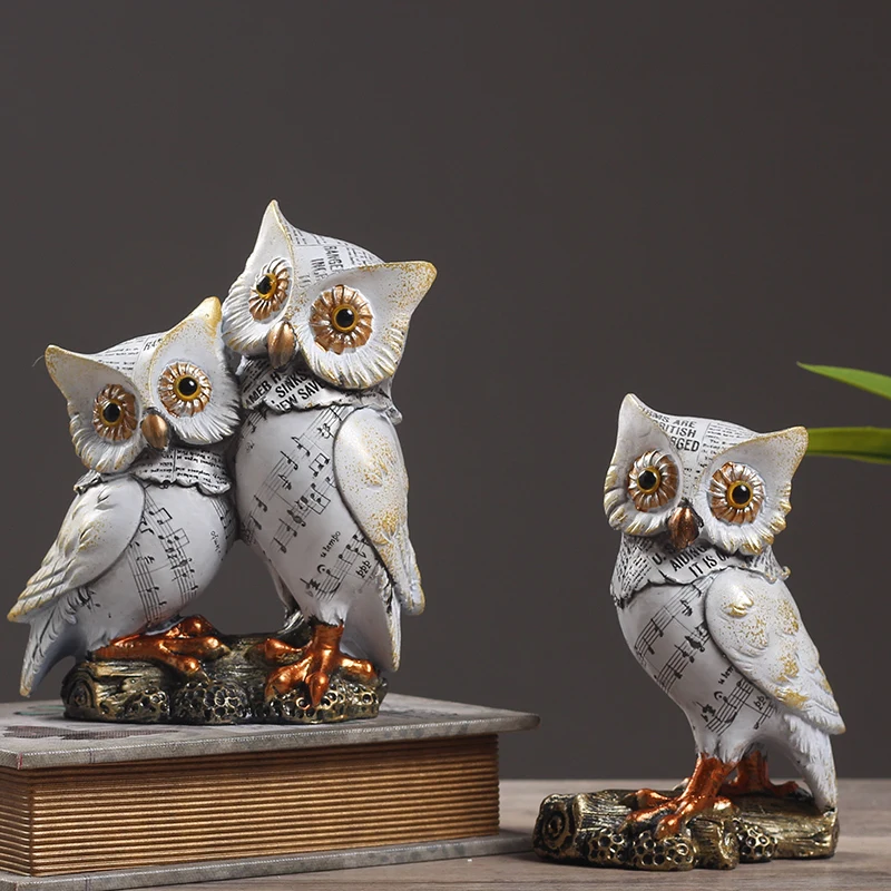 

contracted and contemporary furnishing articles household wine partition ark adornment ornament soft outfit owl crafts