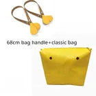 1 пара, черная ручка для сумки, полиуретан, 70-75 см, подходит для obag