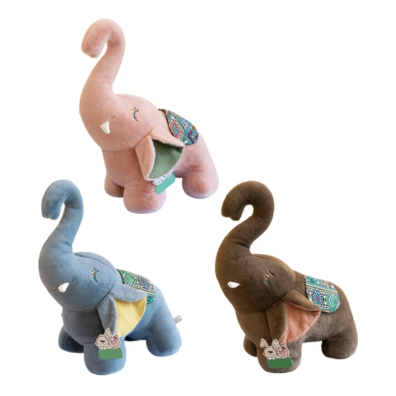 

Plush Elephant Toy Doll with Soft Material Cartoon Shaped Relieve Pressure