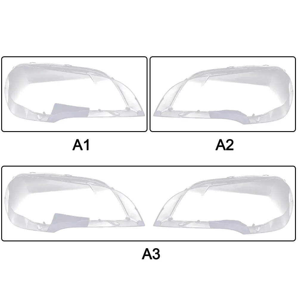 Car Clear Headlight Lens Cover Replacement for BMW X5 E70 2008-2013 Front Lamp Shell PC Waterproof S23 | Автомобили и мотоциклы