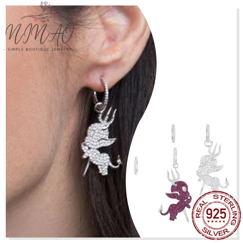 

Серьги из серебра 925 пробы с цирконом для девочек