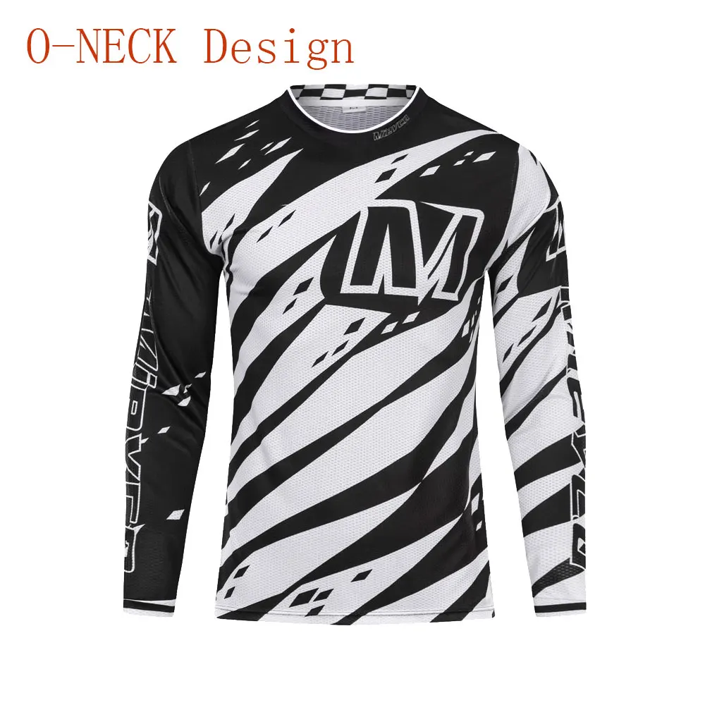A Mieyco Мужская Pro crossmax moto Jersey одежда для горного велосипеда MTB велосипедная футболка DH MX велосипедные рубашки внедорожная одежда для мотокросса - Цвет: A