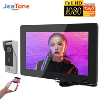 jeatone 10inch 1080p wifi video intercom system for villa motion detection doorphone wild angle ac220v internal power supply