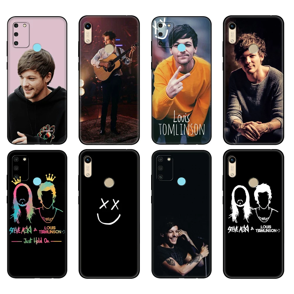 Черный чехол ТПУ для Honor 8a премьер-8s 9 10X Lite 9A 9C 9X Премиум Pro 9S Чехол One Direction Луи