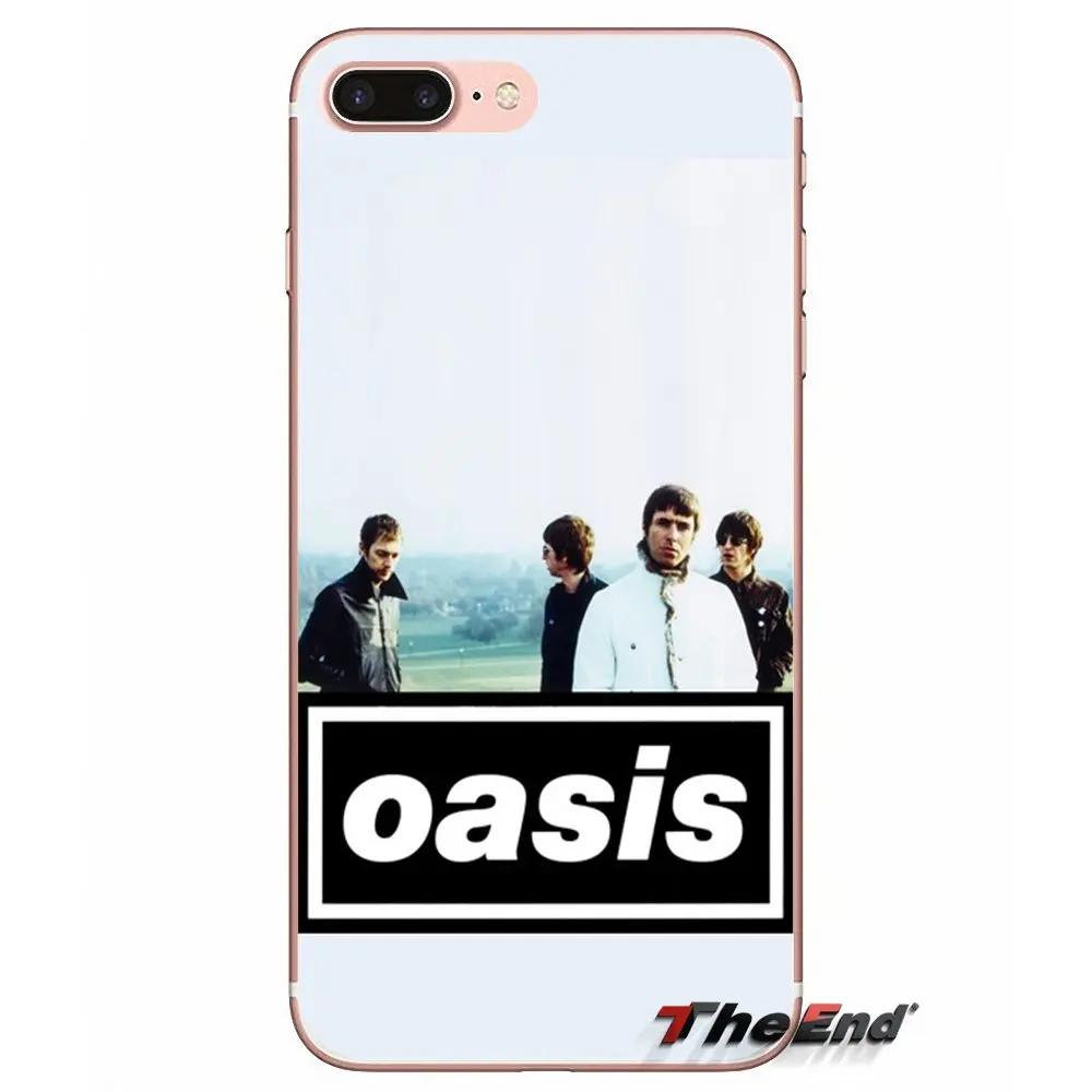 Oasis rock Band мягкий прозрачный просвечивающийся чехол Чехлы для Apple IPhone X 4 4S 5 5S SE 5C 6 6s 7