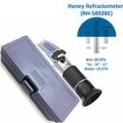 Рефрактометр мед пчела beekeeking 58-92% Brix 13-27% вода 38-43% Боме медовый тестер влажности для домашнего пивоварения