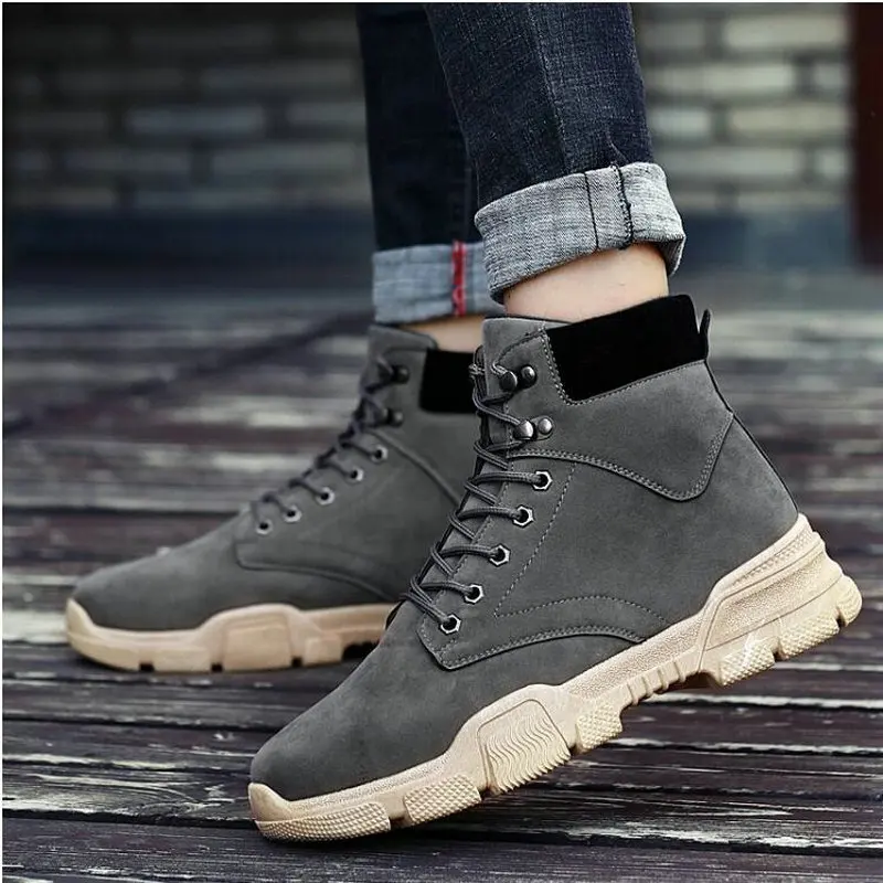 Зимние мужские ботинки водонепроницаемые ботильоны Осенняя мужская модная
