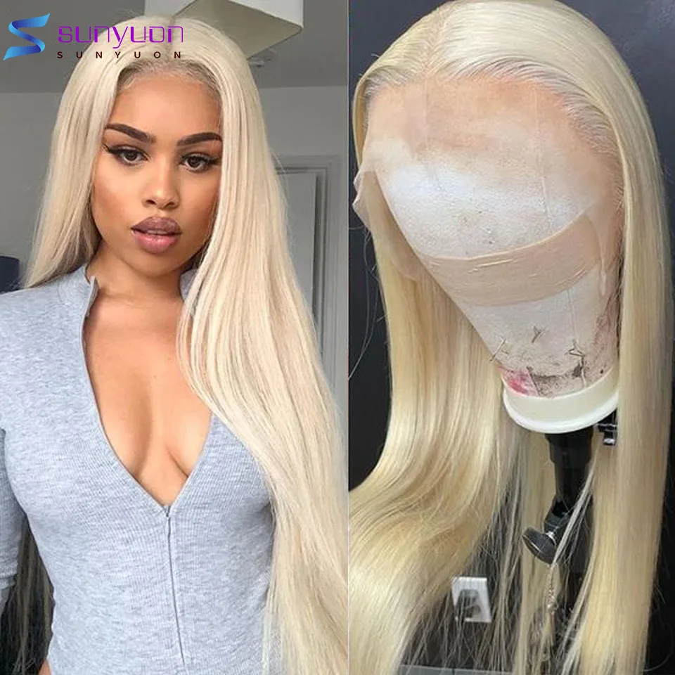 

30 дюймов Медово-Светлые кружевные передние человеческие волосы парики для женщин предварительно выщипанные кости прямые кружевные передн...