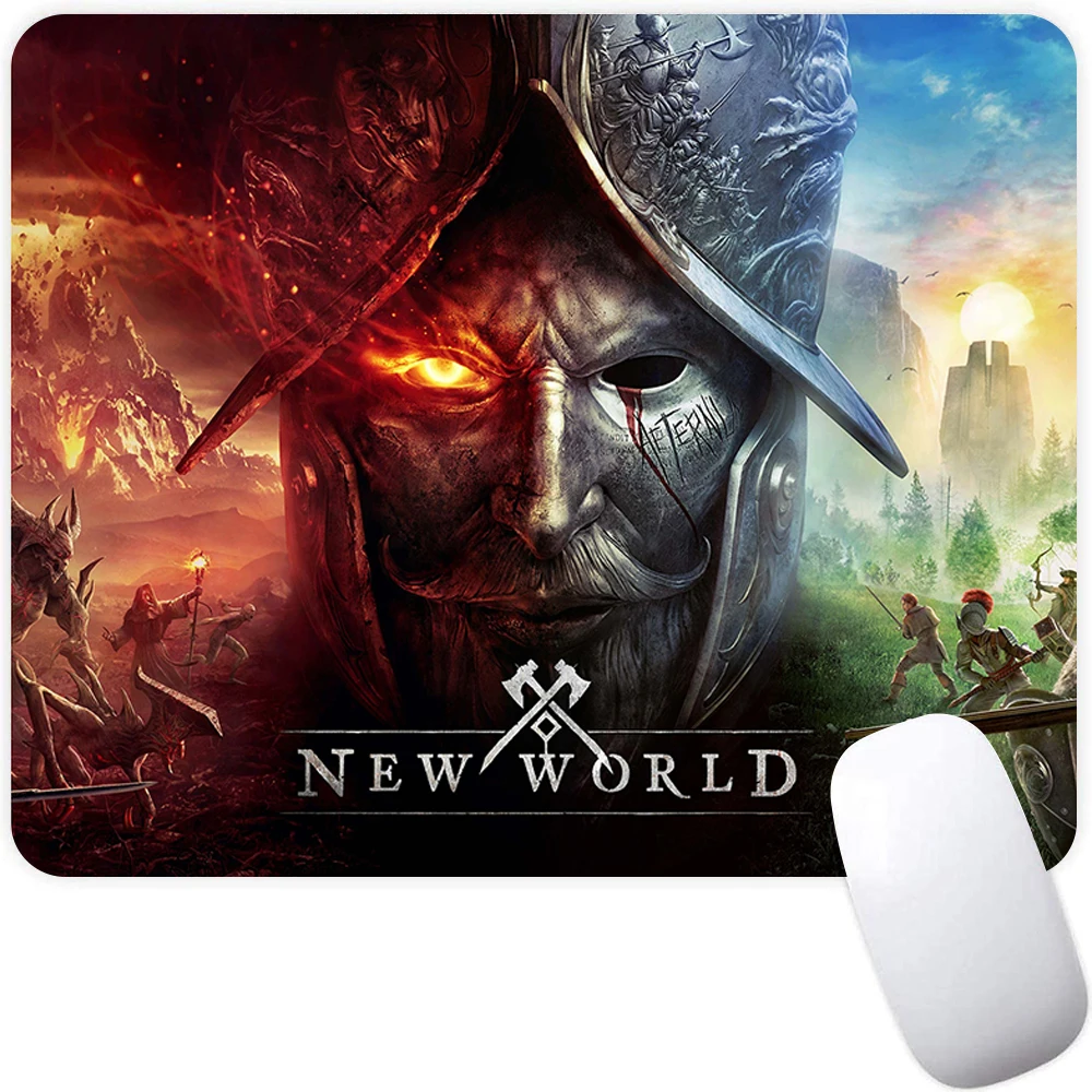 

New World Small Gaming Mouse Pad Computer Office Mousepad PC Gamer Mouse Mat Laptop Mausepad Mouse Carpet Keyboard Mat Desk Pad