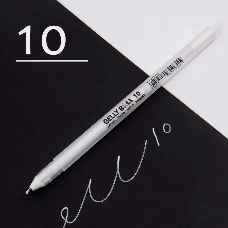 High light white 10 SAKURA XPGB изюминка ручка для рисования художественные маркеры акварельные комиксы ручная роспись красочная живопись маркер для выделения текста рисования канцелярские принадлежности - Цвет: High light white 10