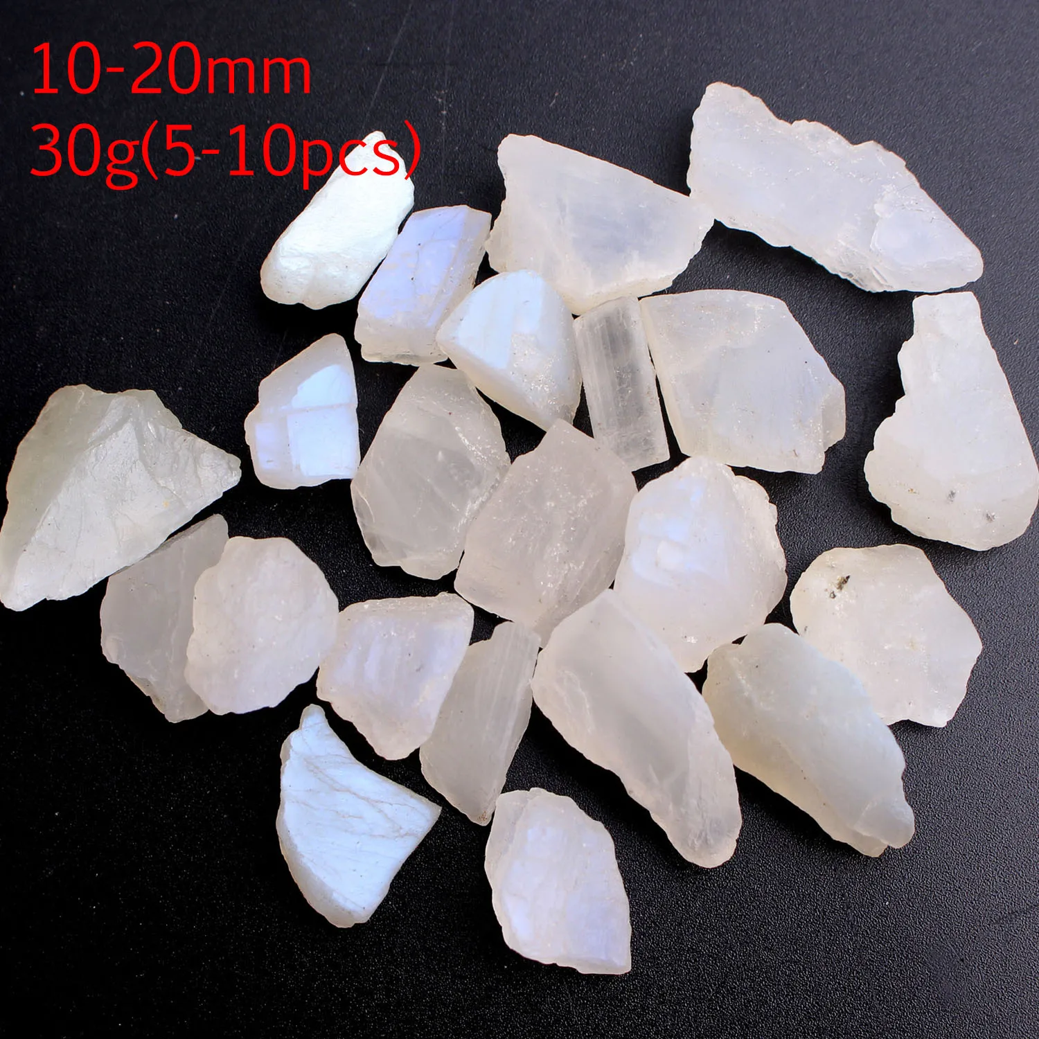 Высококачественный Редкий Натуральный Белый Лунный камень опущенный кристалл